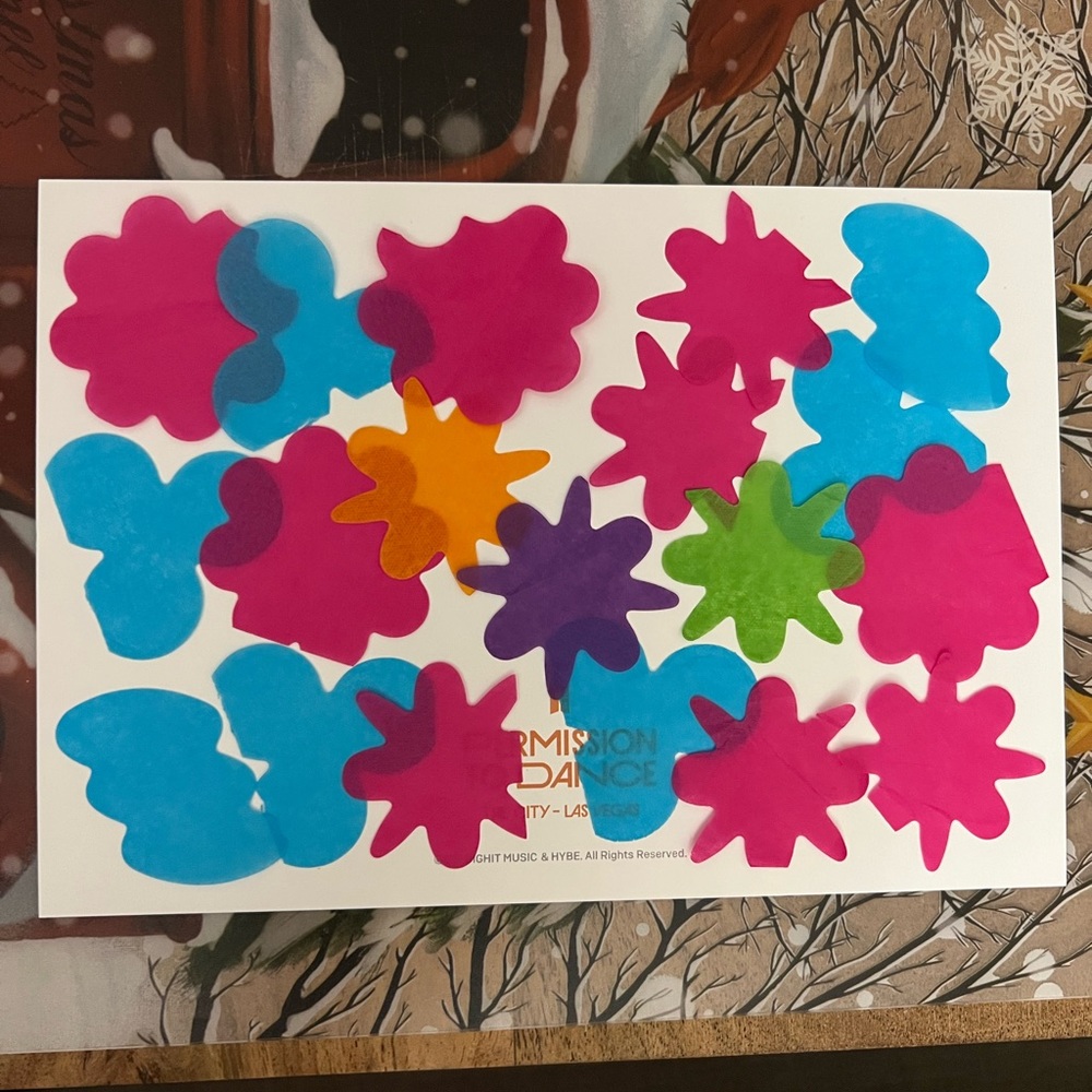 Confetti bundle from BTS Permission to Dance On Stage Concert Las Vegas